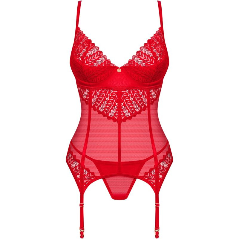 Ingridia Corset & Tanga Rojo