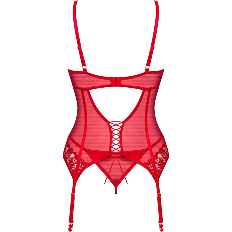 Ingridia Corset & Tanga Rojo