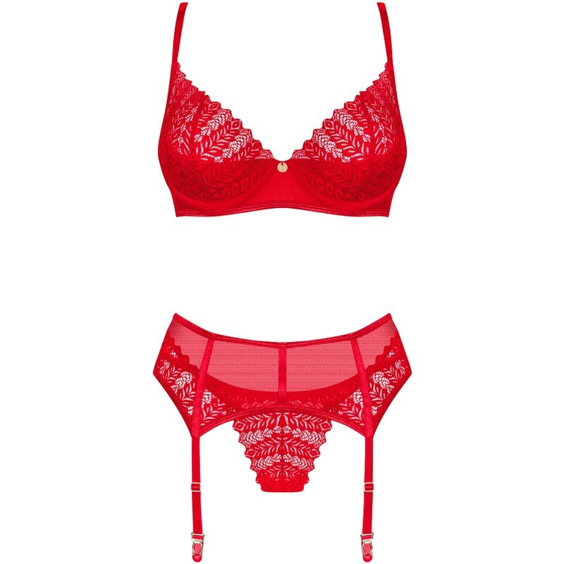 Ingridia Set Tres Piezas Rojo