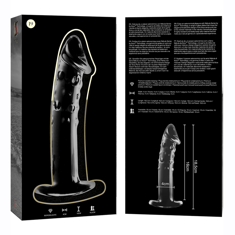 Dildo Cristal Modelo 19 Transparente