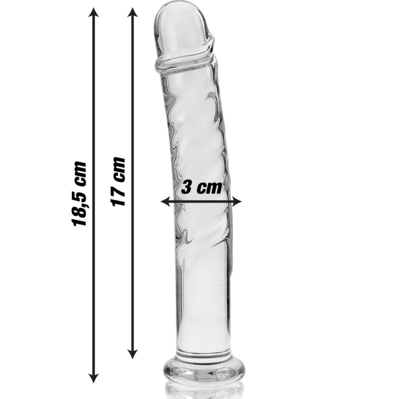 Dildo Cristal Modelo 16 Transparente