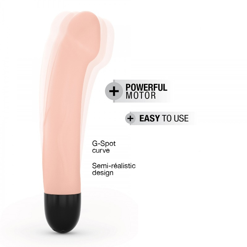 Vibrador Silicona Recargable M Flesh