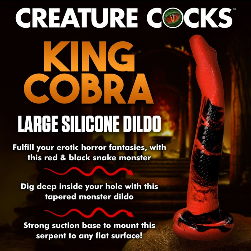 Dildo Silicona King Cobra Large 35,5 cm