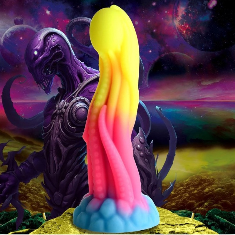 Dildo Fosforescente Silicona Tenta