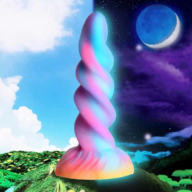 Dildo Silicona Fosforescente Moon Rider Unicorn