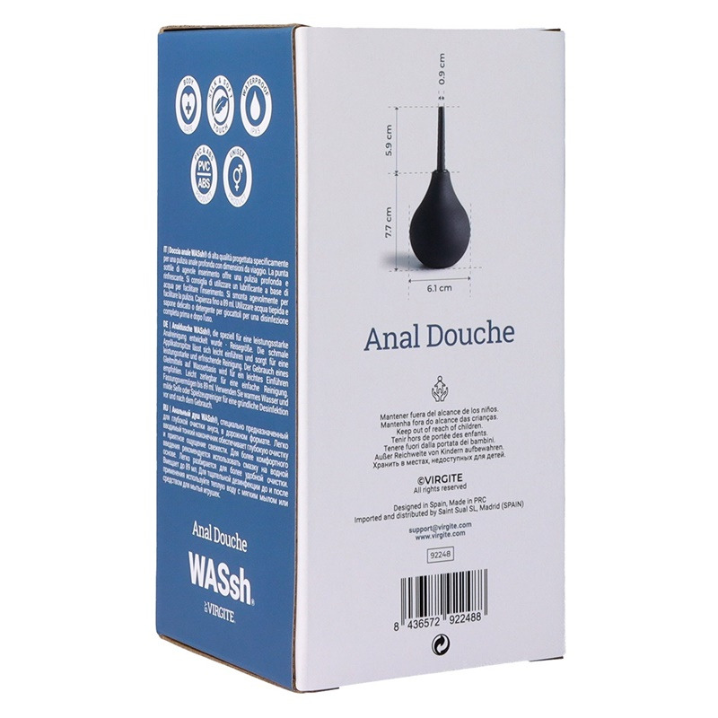 Enema Limpieza Anal Negra 89 ml