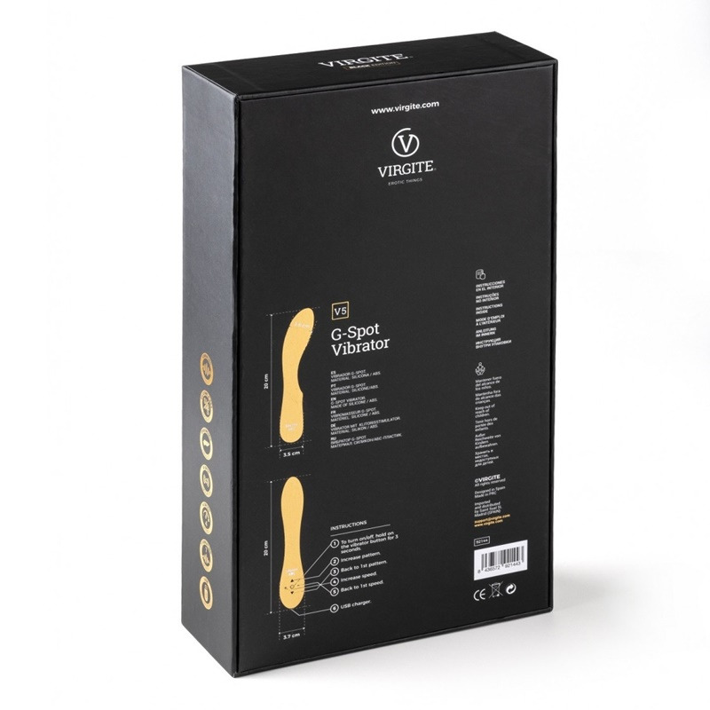 Vibrador Recargable V5 Black Edition