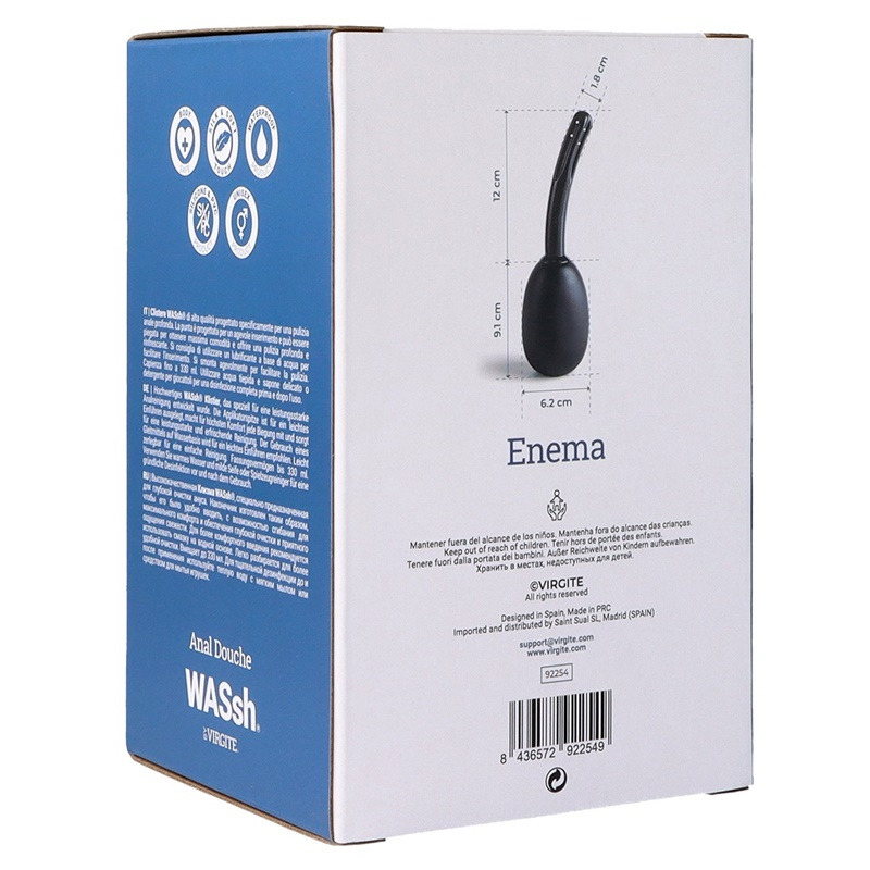 Enema Limpieza Anal Orificios Negra 150 ml