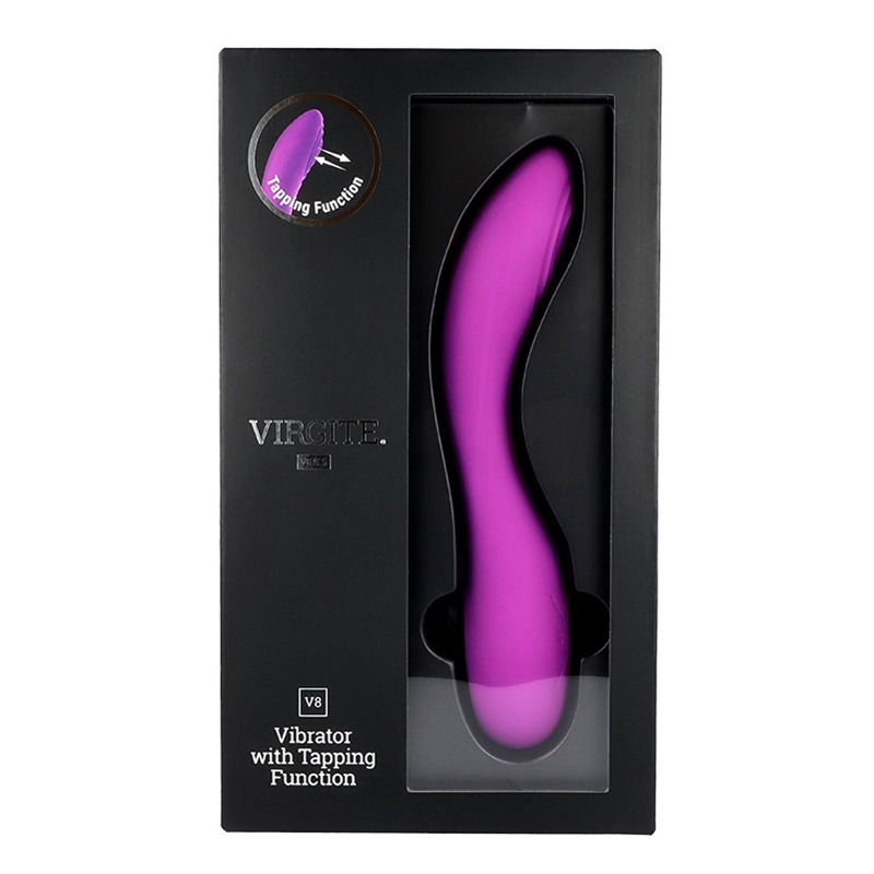 Vibrador Tapping Recargable V8 Morado