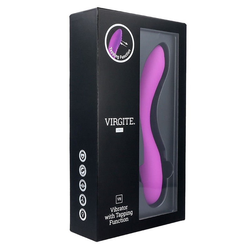 Vibrador Tapping Recargable V8 Morado