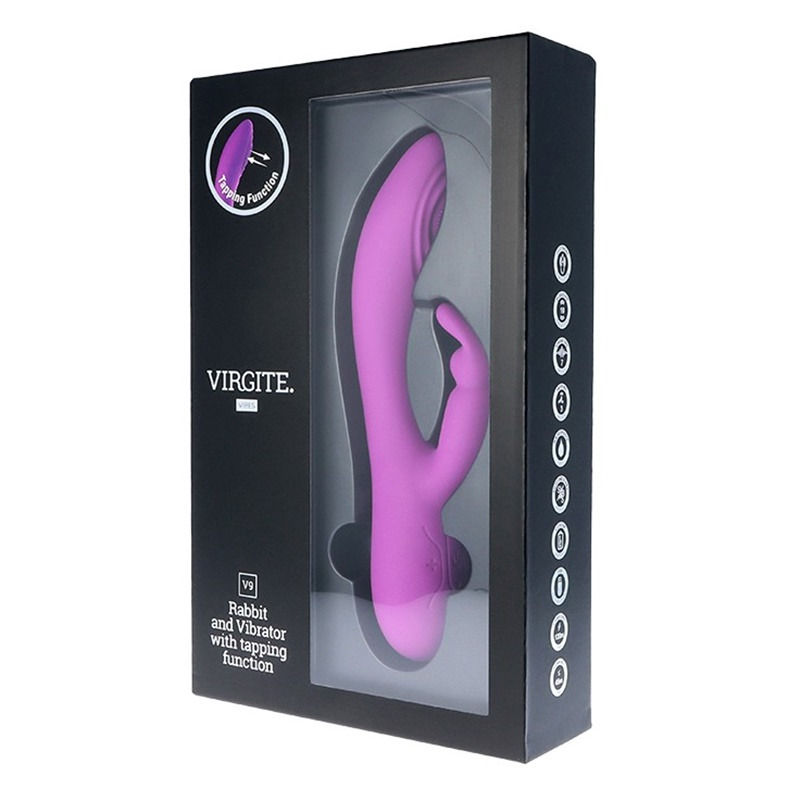 Vibrador Tapping Recargable V9 Morado