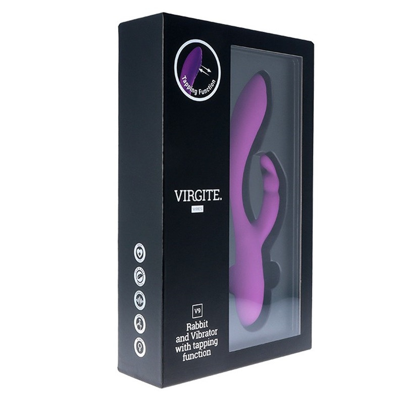 Vibrador Tapping Recargable V9 Morado