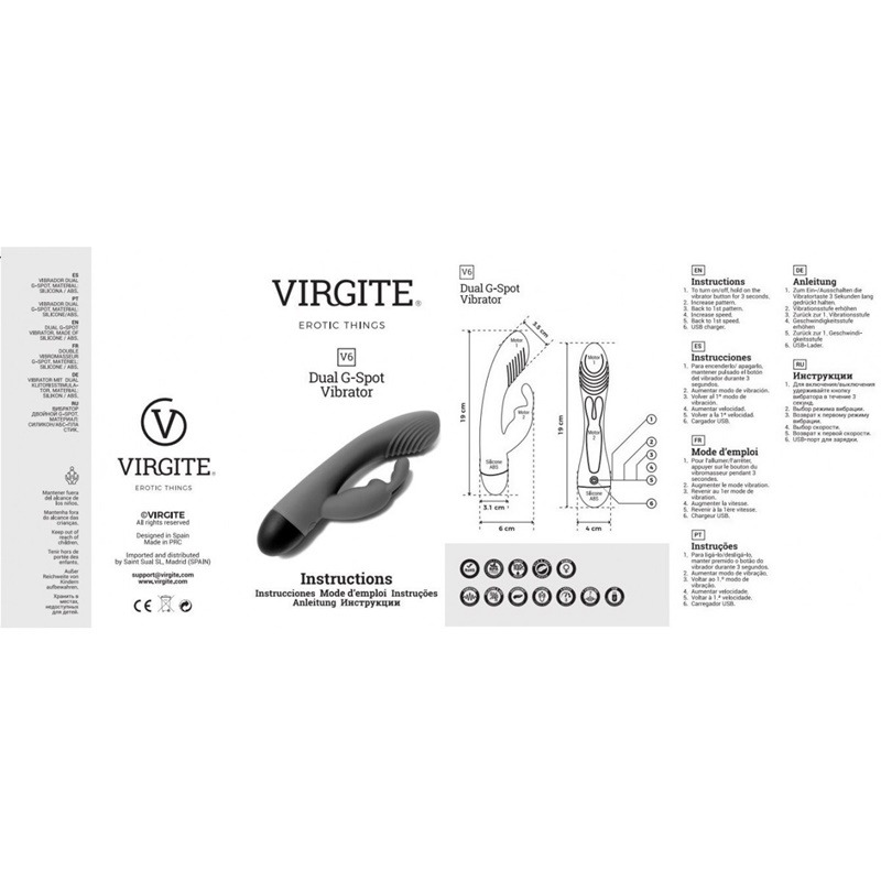 Vibrador V6 Azul