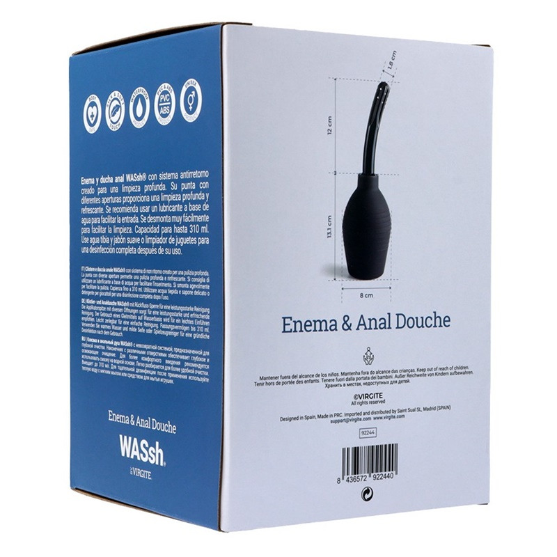 Enema Limpieza Anal Negra 310 ml