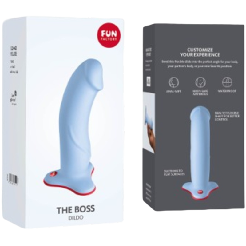 Dildo The Boss Realístico Celeste