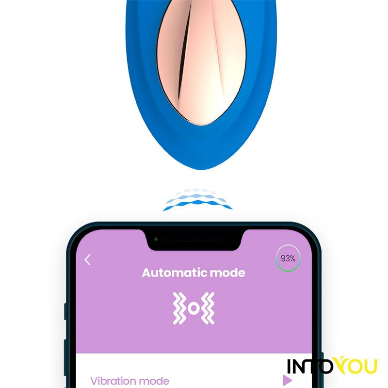 Vibrador de Braguita con app Azul