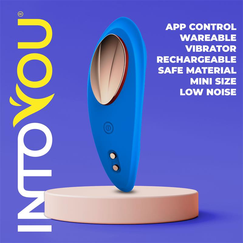 Vibrador de Braguita con app Azul