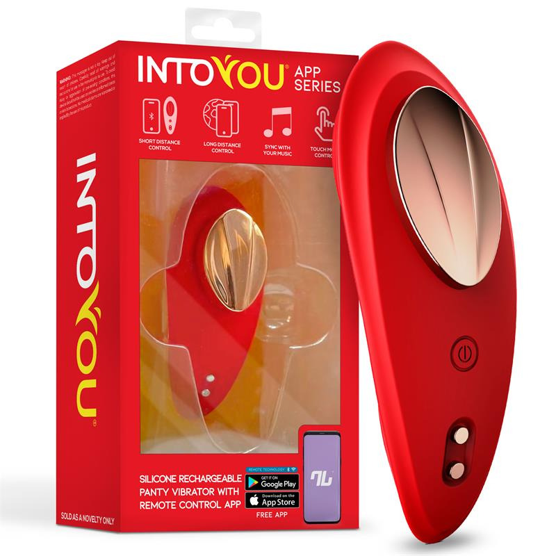 Vibrador de Braguita con App Rojo