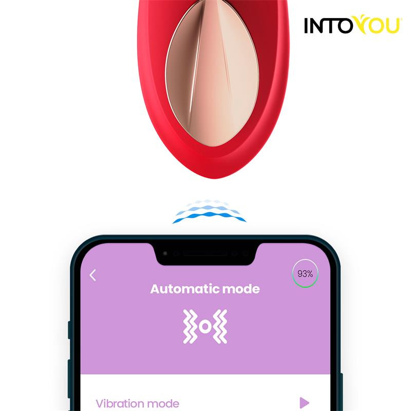 Vibrador de Braguita con App Rojo