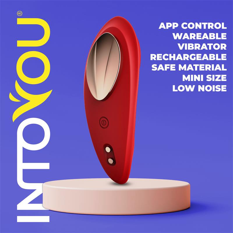 Vibrador de Braguita con App Rojo