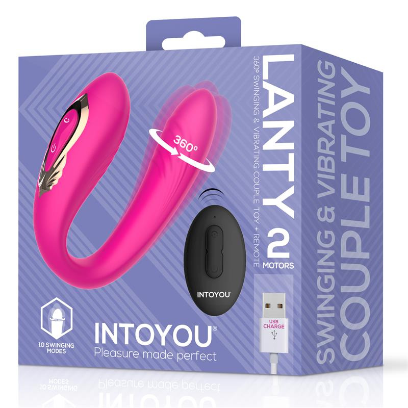 Lanty Vibrador para Parejas 360º Control Remoto