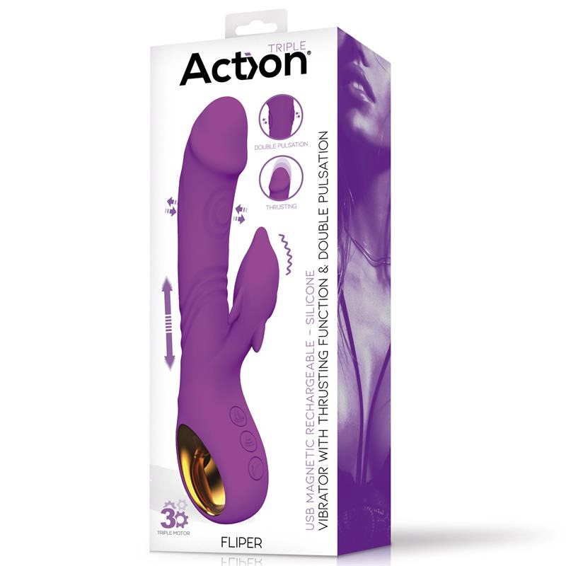 Fliper Vibrador Morado