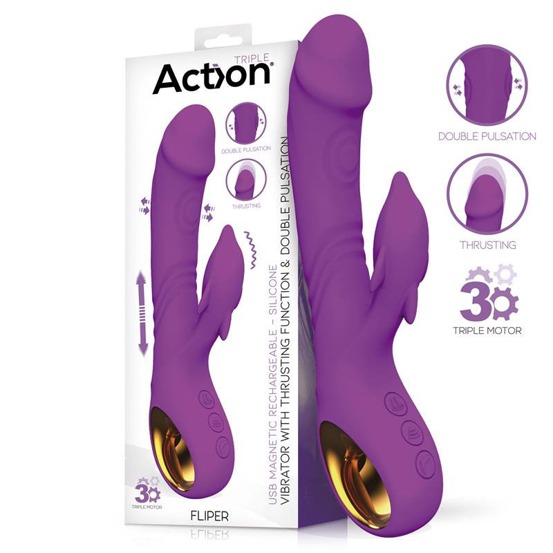 Fliper Vibrador Morado