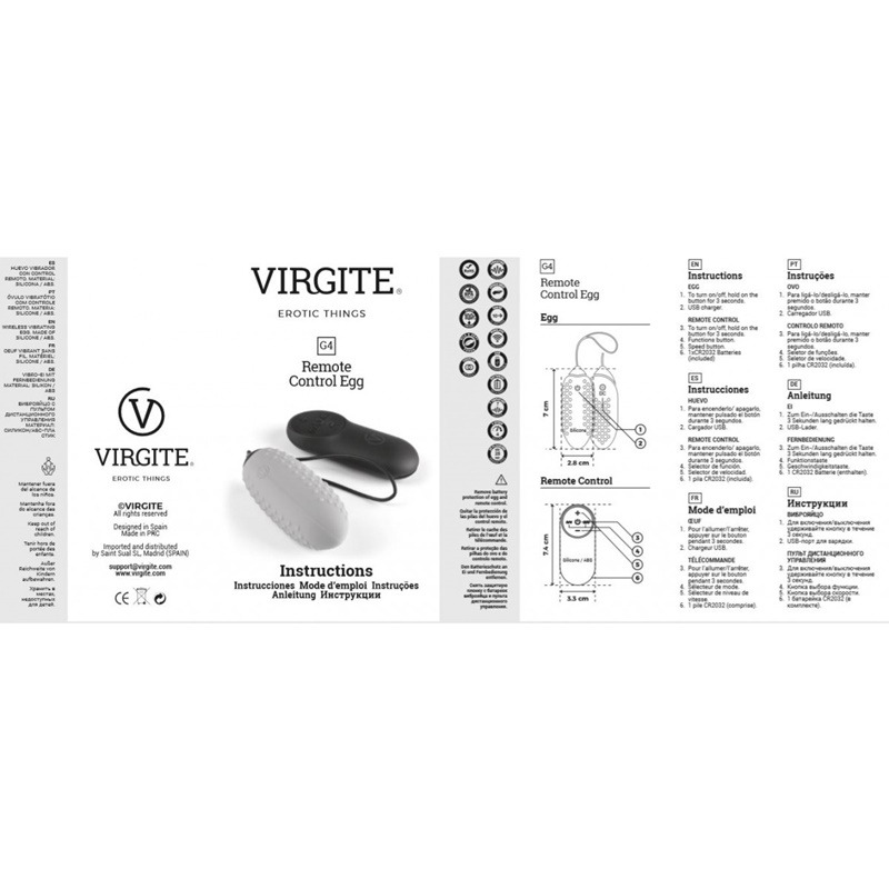 Huevo Vibrador G4 Negro