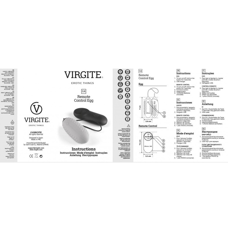 Huevo Vibrador G4 Negro