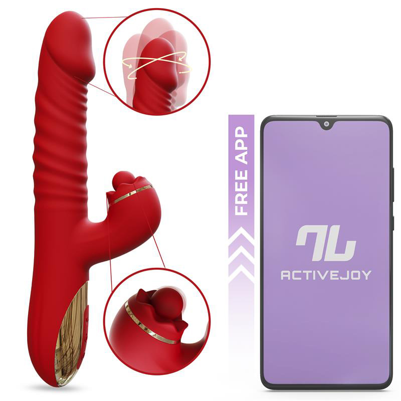 Ascen Vibrador con Thrusting y Waving con App