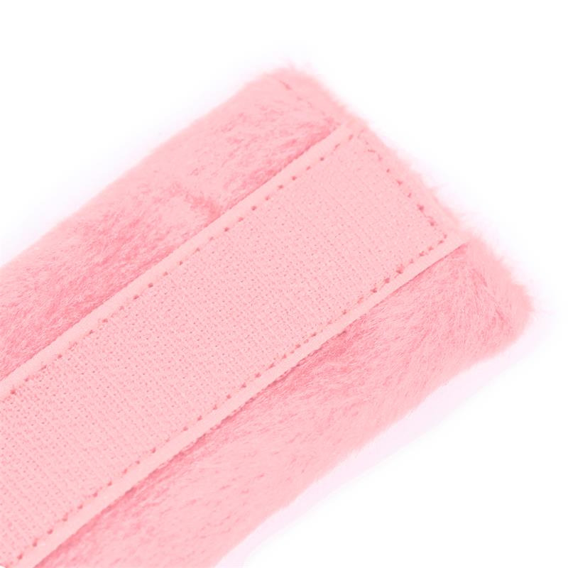 Esposas de Tela con Velcro para Muñecas Rosa