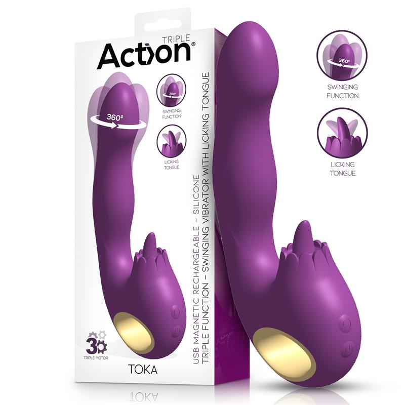 Toka Vibrador con Oscilación 360º y Lengua