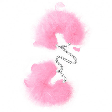 Feather Cuffs Rosa