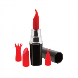 Lipstick Vibrator Negro y Rojo