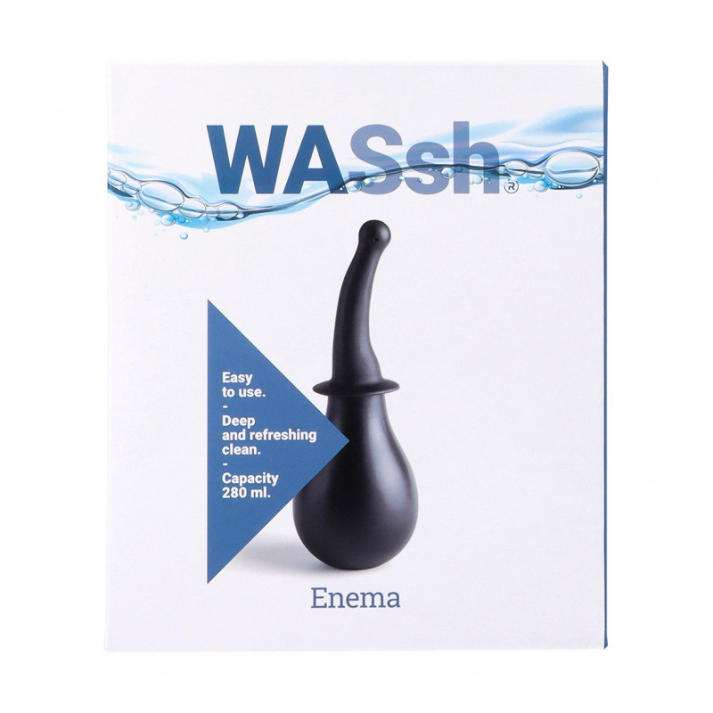 Enema Limpieza Anal Curva Negra 280 ml