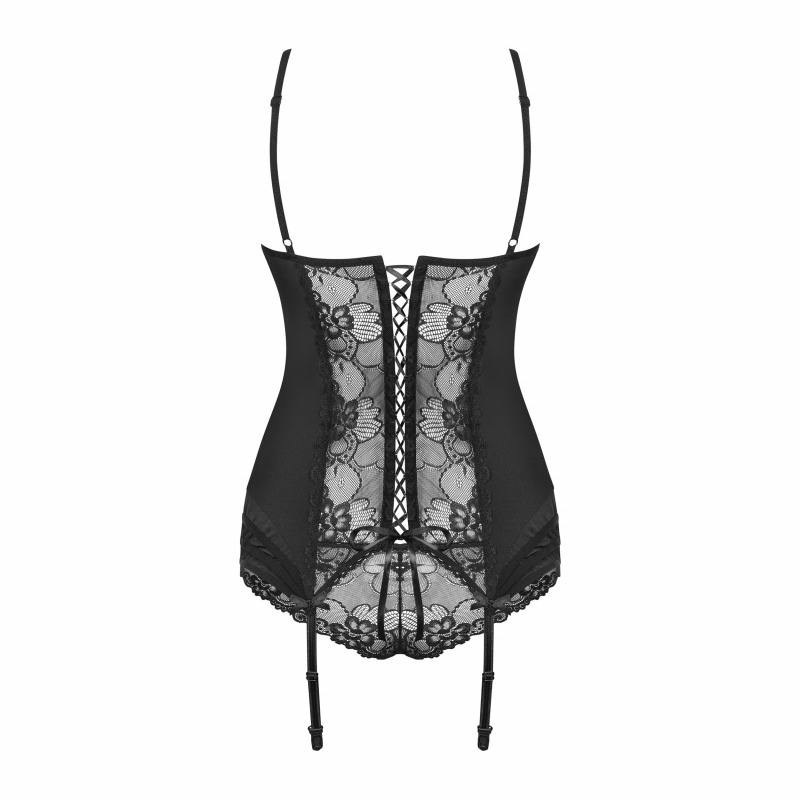 Heartina Corset y Tanga Negro