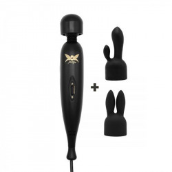 Masseur Wand Pixey Turbo Noir avec 2 Accessoires