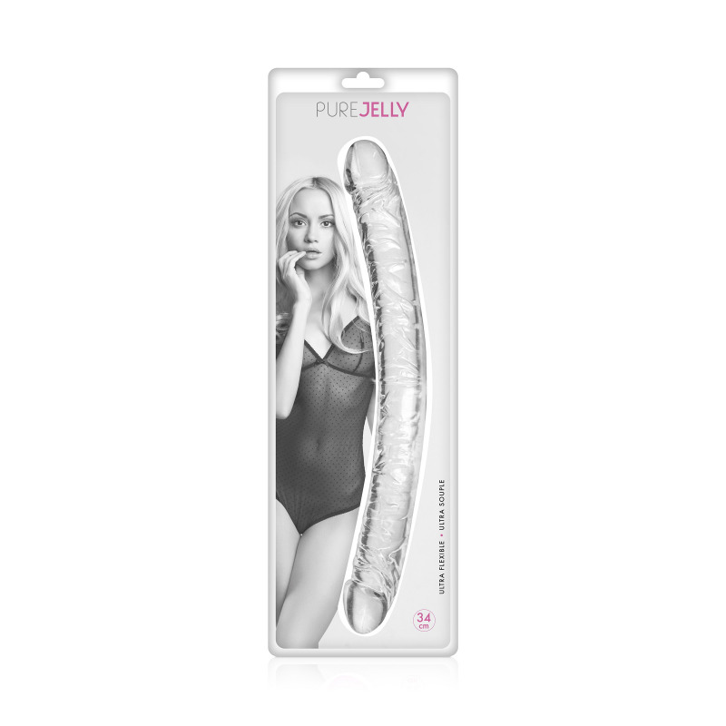 Dildo Doble Transparente 34 cm