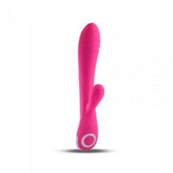 Vibrador con Estimulador Rosa