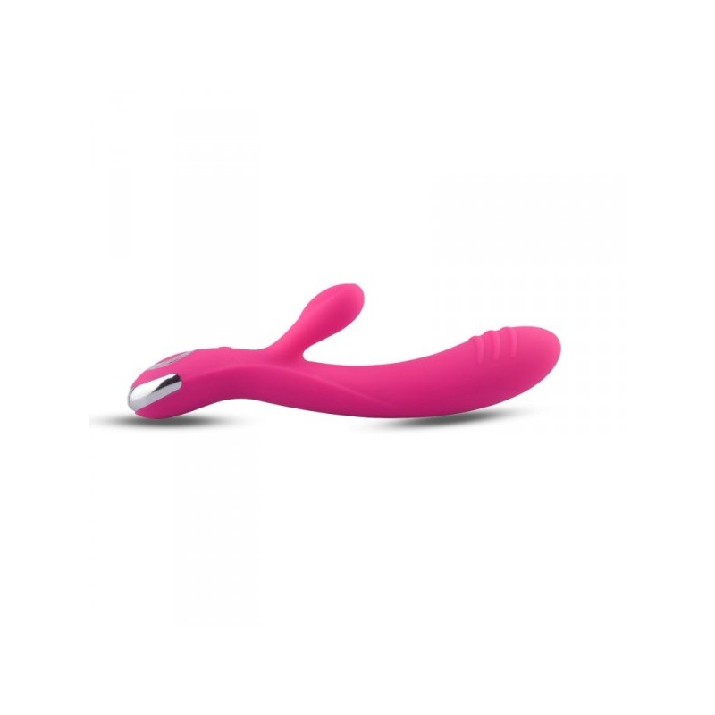 Vibrador con Estimulador Rosa