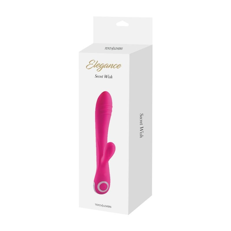 Vibrador con Estimulador Rosa