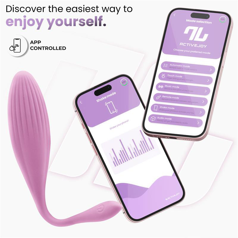 Huevo Vibrador con Bolas Internas con Rotación App