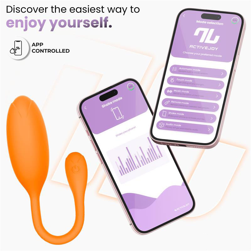 Logan Huevo Vibrador con App Naranja