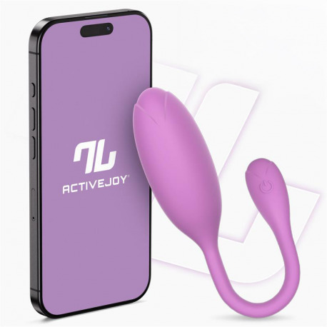 Logan Huevo Vibrador con App Púrpura