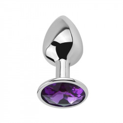 Plug Anal avec Bijou Violet Taille M