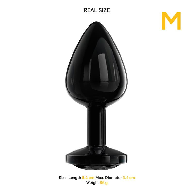 Blackgem Plug Anal con Joya Negra Talla M