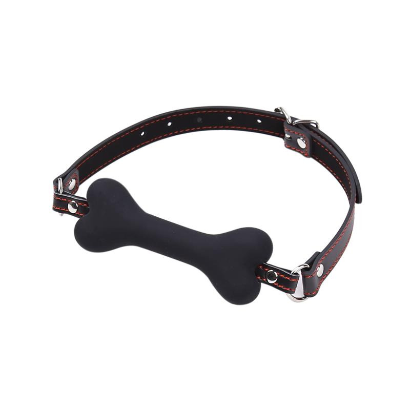 Mordaza Forma de Hueso 12 cm Negro