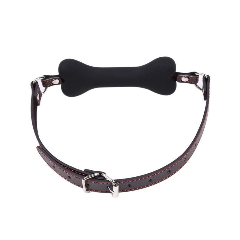 Mordaza Forma de Hueso 12 cm Negro