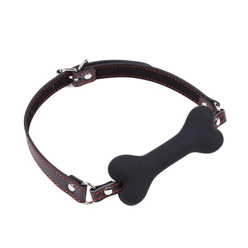 Mordaza Forma de Hueso 12 cm Negro