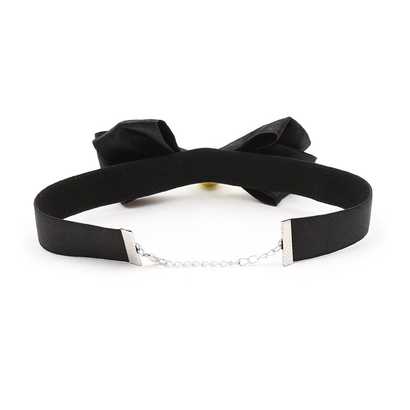 Collar con Lazo Cascabel Negro L